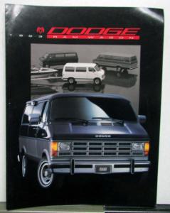 1993 Dodge Ram Wagons Diagrams Exterior Paint Seating Trim Sales Tri-Brochure