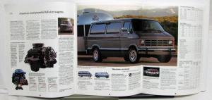 1993 Dodge Ram Wagons Diagrams Exterior Paint Seating Trim Sales Tri-Brochure