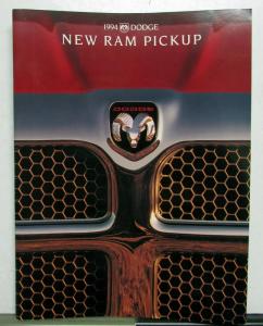 1994 Dodge Ram Pickup Diagrams Towing Exterior Colors Seating Sales Brochure