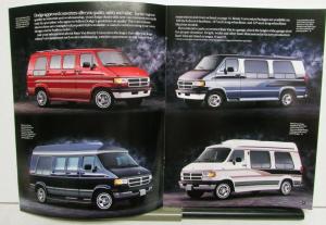 1995 Dodge Ram Recreational Vans & Wagons Color Options Specifications Brochure