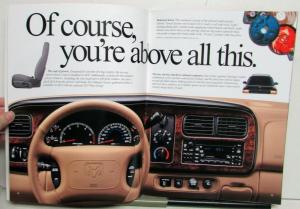 2000 Dodge Durango Dimensions Features Specifications Color Options Brochure