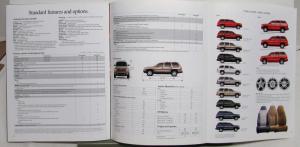 2000 Dodge Durango Dimensions Features Specifications Color Options Brochure