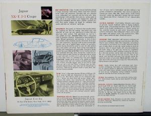 1966 Jaguar Dealer Sales Brochure XKE 2+2 Coupe