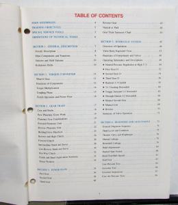 1981 Ford Dealer C 5 Auto Transmission Operation & Diagnosis Training Manual