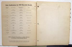 1939 Chevrolet Paint Chips By DuPont Color Bulletin No 14 Original