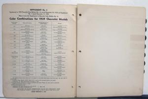 1939 Chevrolet Paint Chips By DuPont Color Bulletin No 14 Original