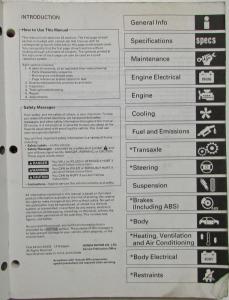 2003 Honda Accord Service Shop Repair Manual