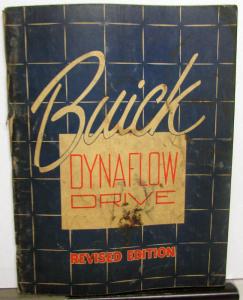 1948 1949 1950 Buick Dealer Dynaflow Transmission Service Shop Repair Manual