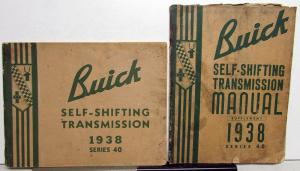 1938 Buick Self-Shifting Transmission Service Shop Repair Manual Set Series 40