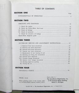 1946-1955 General Motors GM Hydra-Matic Transmission Service Manual Repro