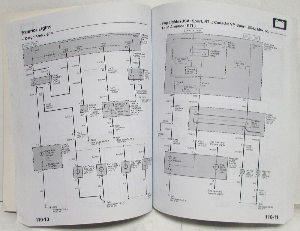 2012 Honda Ridgeline Electrical Troubleshooting Service Manual