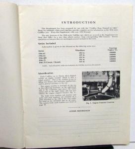 1946 Cadillac 46-61 62 60S 75 Service Shop Manual Supplement