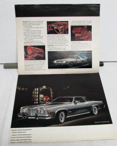 1975 Pontiac Dealer New Models Introduction Mailer Sales Brochure Full Line