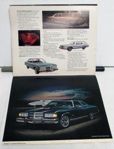 1975 Pontiac Dealer New Models Introduction Mailer Sales Brochure Full Line