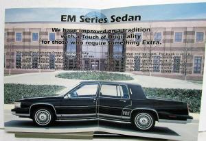 1986 1987 Maloney Cadillac EM Series Sedan Limousine Sales Set