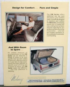 1986 1987 Maloney Cadillac EM Series Sedan Limousine Sales Set