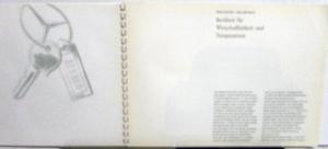 1959 Mercedes-Benz 190 D German Text Foreign Dealer Sales Brochure