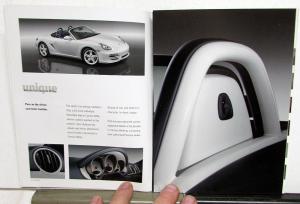 2009 Porsche Boxster Dealer Sales Brochure Exclusive Personalization Options