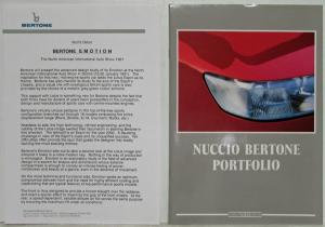 1990 Chevy Corvette Nivola and 1991 Lotus Emotion Concepts by Bertone Press Kit