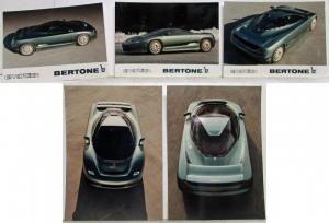 1990 Chevy Corvette Nivola and 1991 Lotus Emotion Concepts by Bertone Press Kit