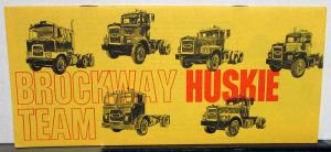 1974 Brockway Trucks Huskie Team Dealer Sales Brochure Features Specifications