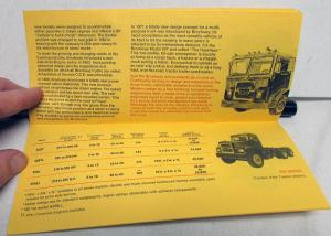 1974 Brockway Trucks Huskie Team Dealer Sales Brochure Features Specifications