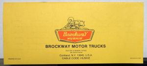 1974 Brockway Trucks Huskie Team Dealer Sales Brochure Features Specifications