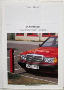 1991 Mercedes-Benz Elektroantriebe Umweltschonende Energien Sales Folder