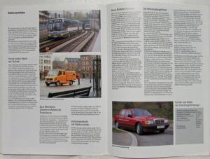 1991 Mercedes-Benz Elektroantriebe Umweltschonende Energien Sales Folder