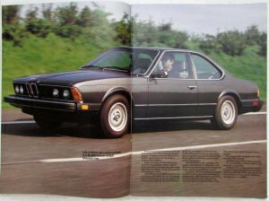 1981 BMW 633CSi Sales Brochure