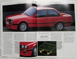 1989 BMW 316i 318i 320i 325i 325iX Sales Brochure - German Text