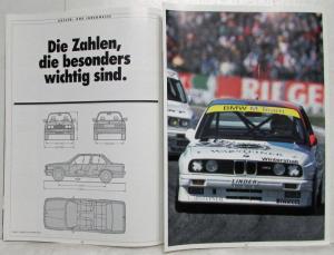 1989 BMW 316i 318i 320i 325i 325iX Sales Brochure - German Text