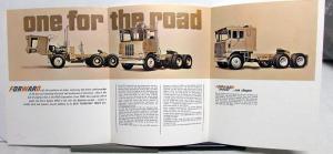 1970 FWD Trucks Dealer Sales Brochure Forward Mover CO5-2178 COE 6 X 4 Tractor