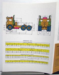 1970 FWD Trucks Dealer Sales Brochure Forward Mover CO5-2178 COE 6 X 4 Tractor