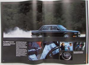 1985 BMW M535i and M535i Katalysator Sales Brochure - German Text