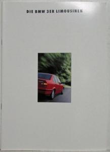 1992 BMW 3 Series Sedans Sales Brochure - German Text