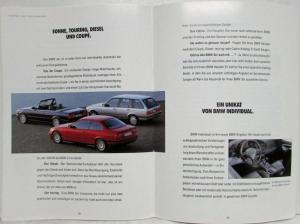 1992 BMW 3 Series Sedans Sales Brochure - German Text