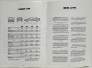 1992 BMW 3 Series Sedans Sales Brochure - German Text