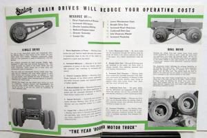 1941 Sterling Chain Drive Motor Trucks Sales Brochure H & J Models Orig