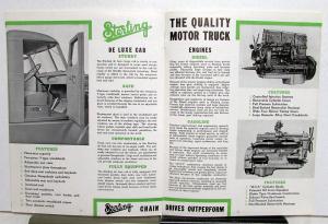 1941 Sterling Chain Drive Motor Trucks Sales Brochure H & J Models Orig