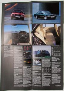 1985 BMW 316 318i 320i 323i Sales Folder Poster