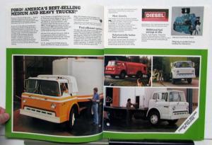 1981 Ford C Series Single Tandem Axle Construction Specs Sales Brochure