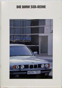 1992 BMW 5 Series Sales Brochure - German Text