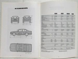 1992 BMW 5 Series Sales Brochure - German Text