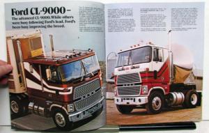 1982 Ford CL 9000 Heavy Duty Trucks COE Options Features Dimensions Brochure