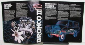 1983 Ford Bronco II Color Options Features Specifications Sales Brochure