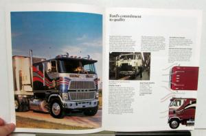 1985 Ford CL-9000 Trucks Specifications Optional Equipment Sales Brochure