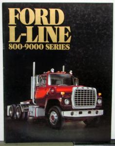 1984 Fords L-Line 800-9000 Series Trucks Interiors Trim Levels Options Brochure