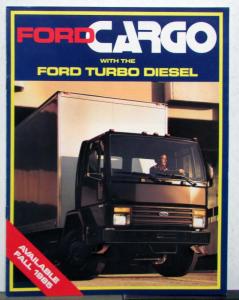 1985 Ford Cargo Turbo Diesel Specifications Diagrams Optional Equipment Brochure