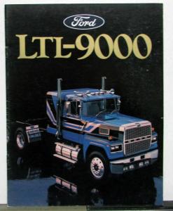 1986 Ford LTL-9000 Trucks Specifications Optional Equipment Sales Brochure